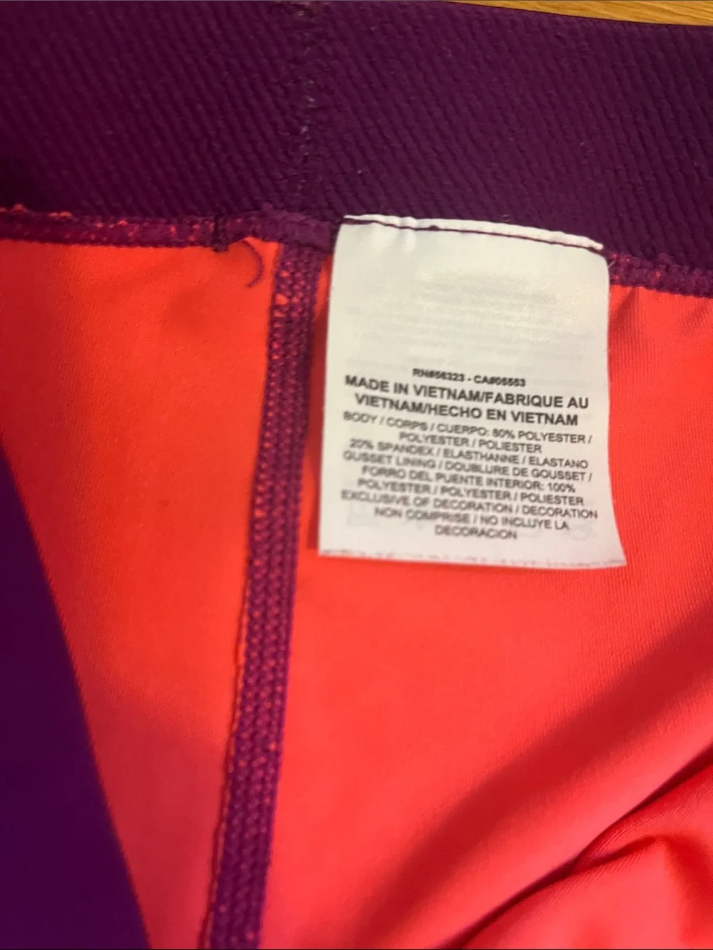 Nike Dry Fit Pro Purple & Pink Small Capri Leggings